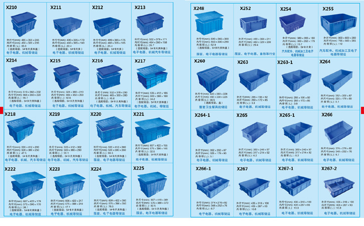 沈陽塑料周轉箱X267-X318-沈陽興隆瑞機械