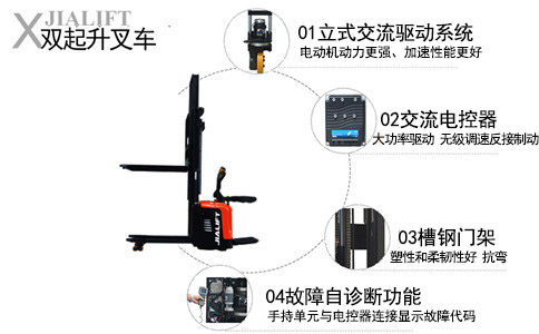 遼寧丹東加力電動堆高車廠家-沈陽興隆瑞
